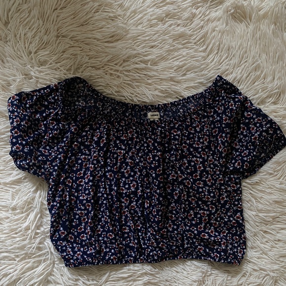 Garage Floral Crop Top - Picture 1 of 3